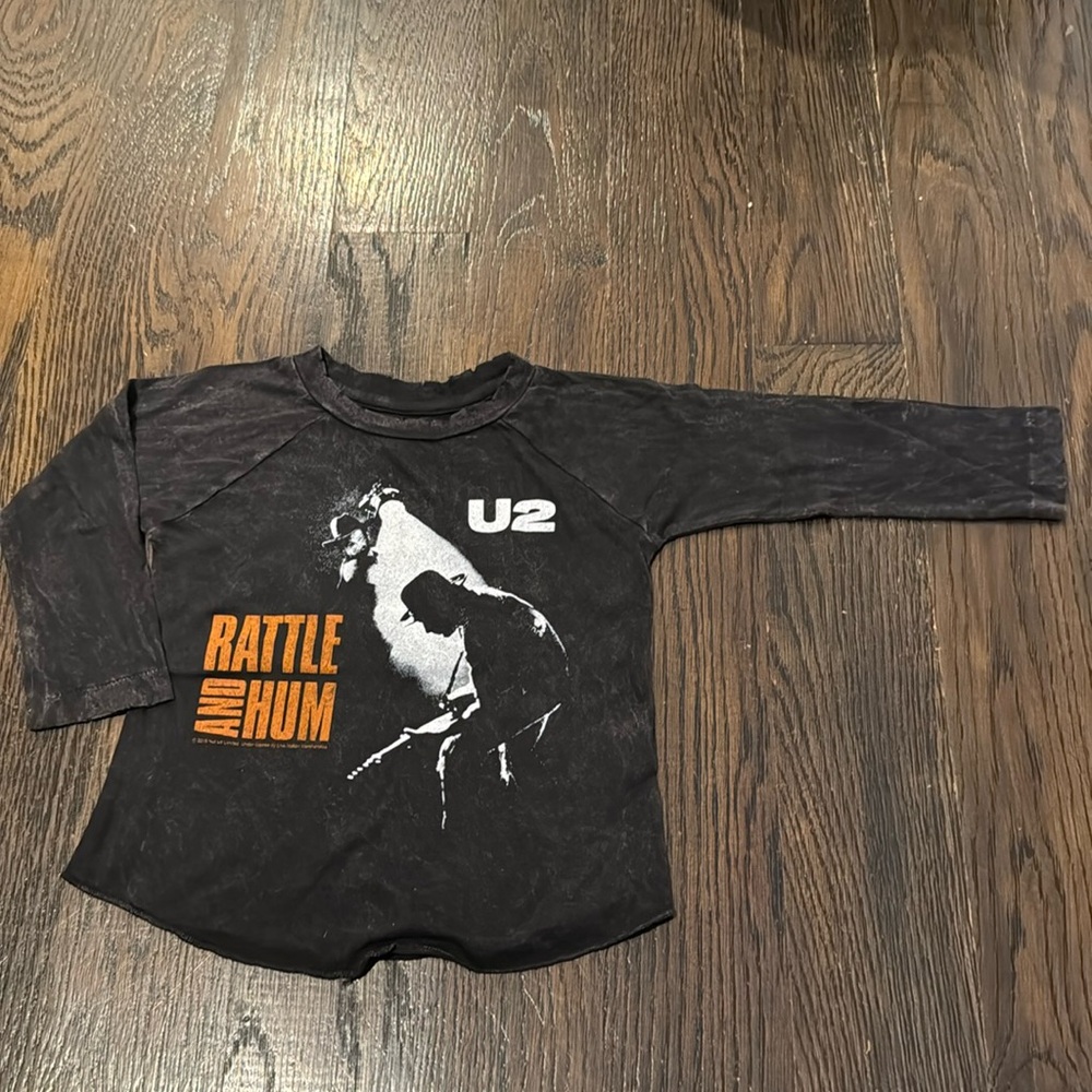 Rowdy Sprouts Retro U2 3/4 Sleeve T-Shirt